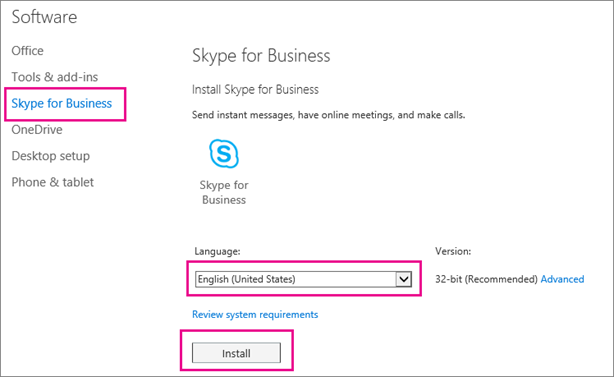 Download Skype For Business Installer
